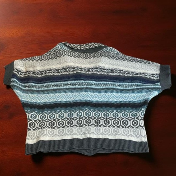 TOMMY HILFIGER SHORT SLEEVE CARDIGAN  SZLG BEACHY PREPPY HORSE BLANKET - Picture 2 of 6